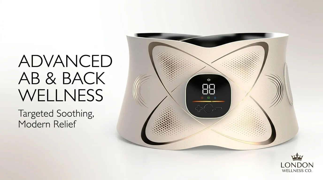 Close-up of the Slendertone controller and EMS technology