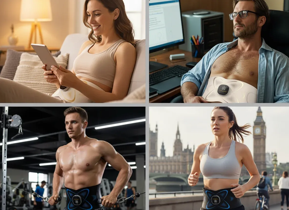 Modern EMS abdominal training device