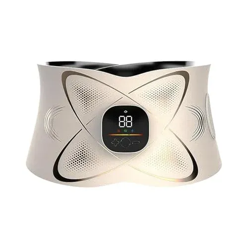 A person wearing the Slendertone Ab Belt for core muscle stimulation